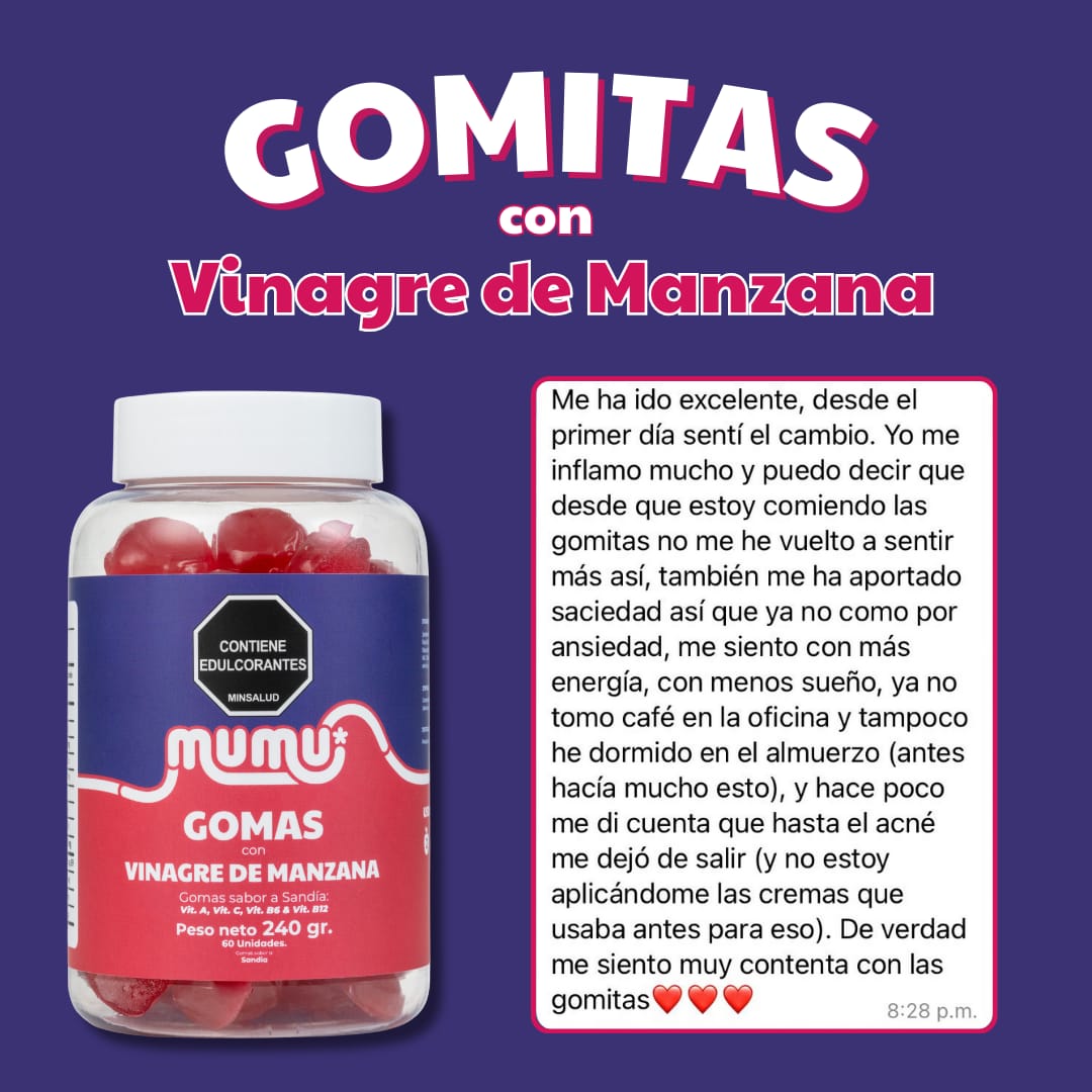 GOMITAS DE VINAGRE DE MANZANA